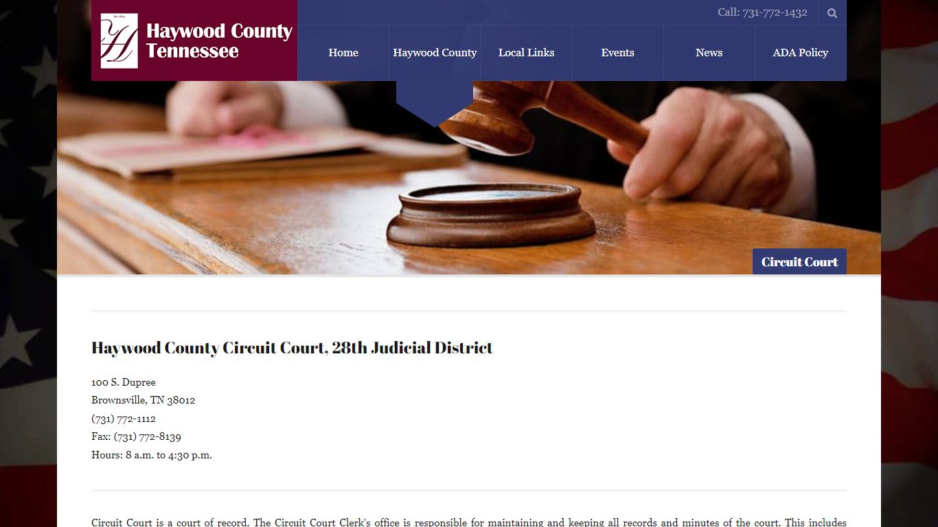 Circuit Court – Haywood County Brownsville